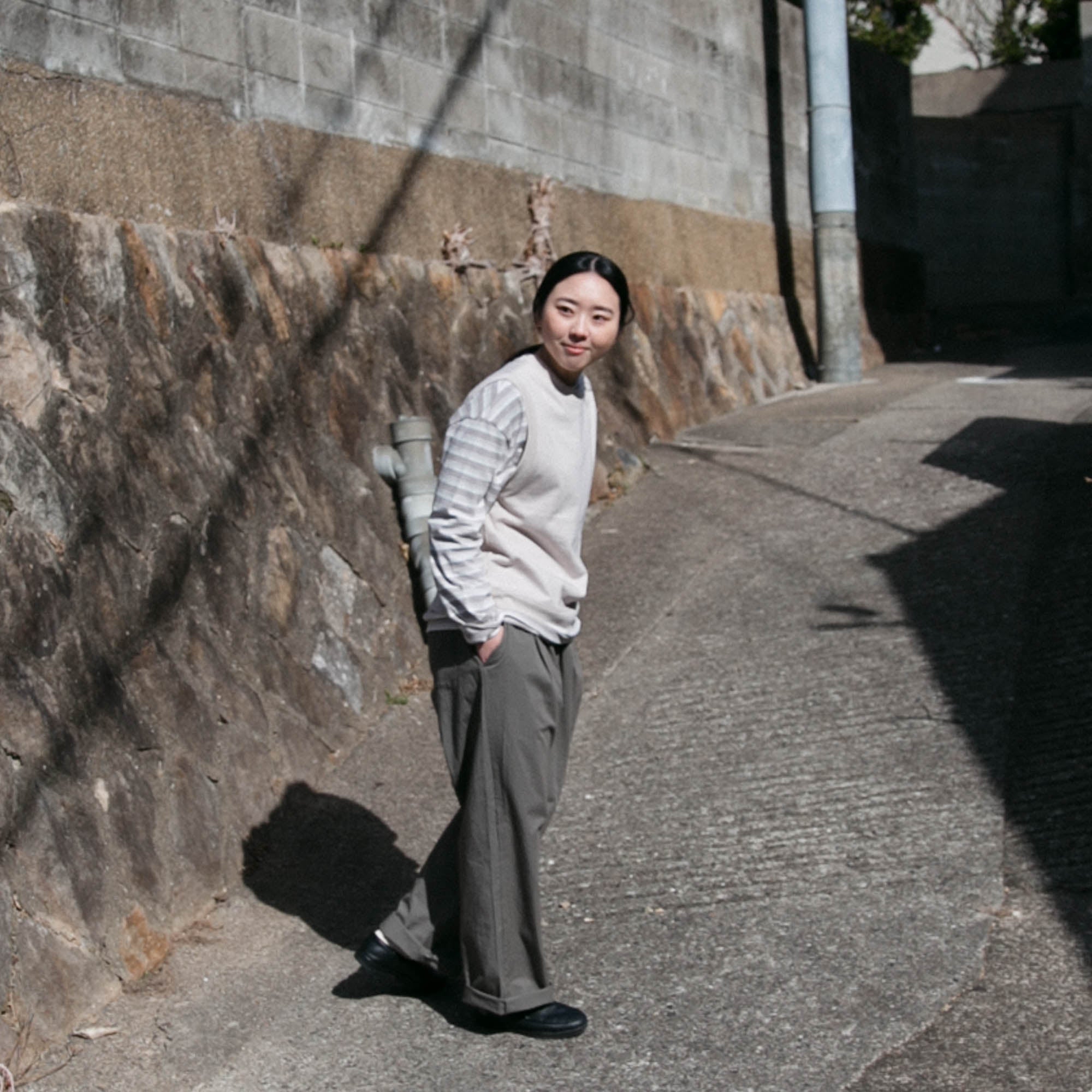 Cotton pullover vest<br>No.2426