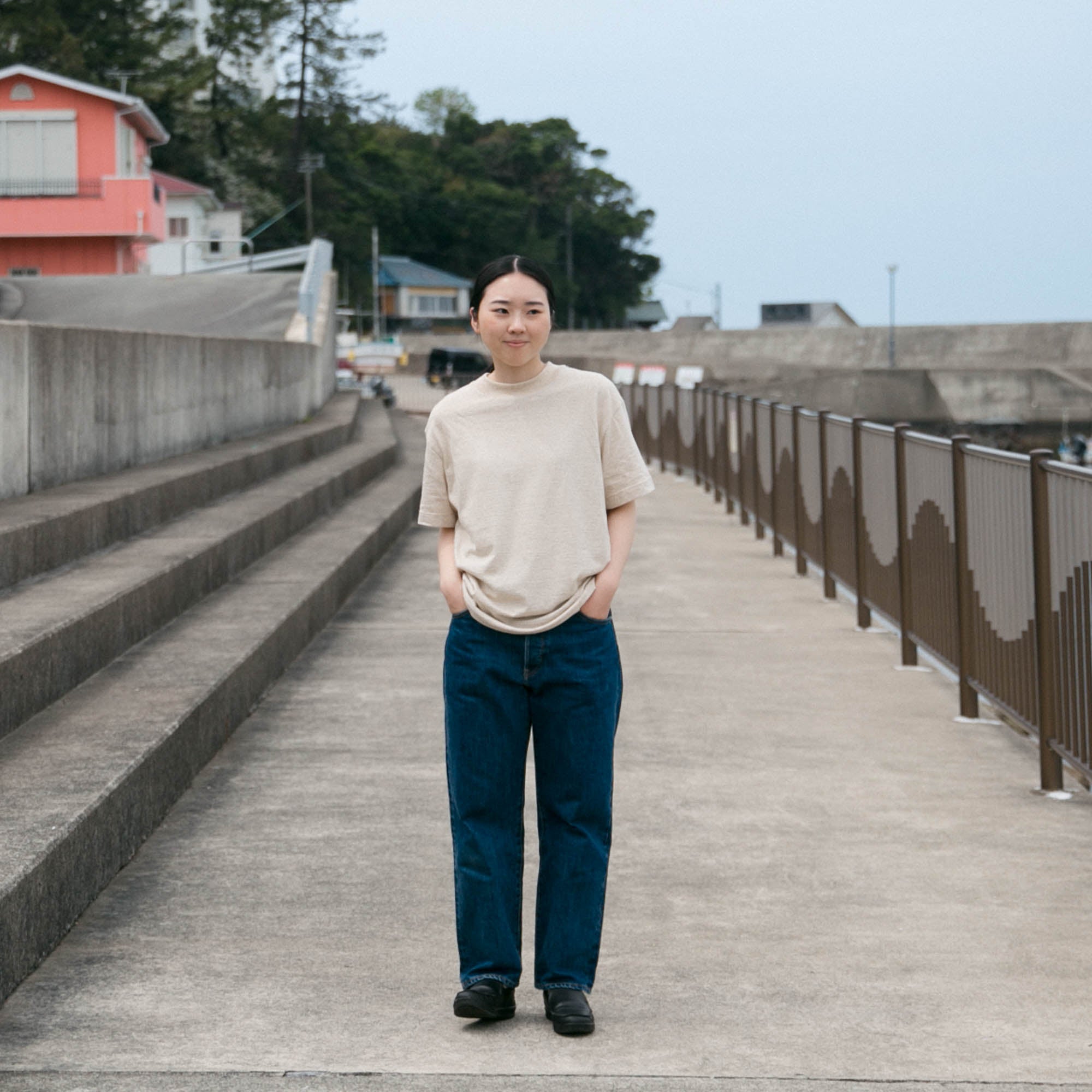 Border crew neck<br>T-shirts<br>No.2514