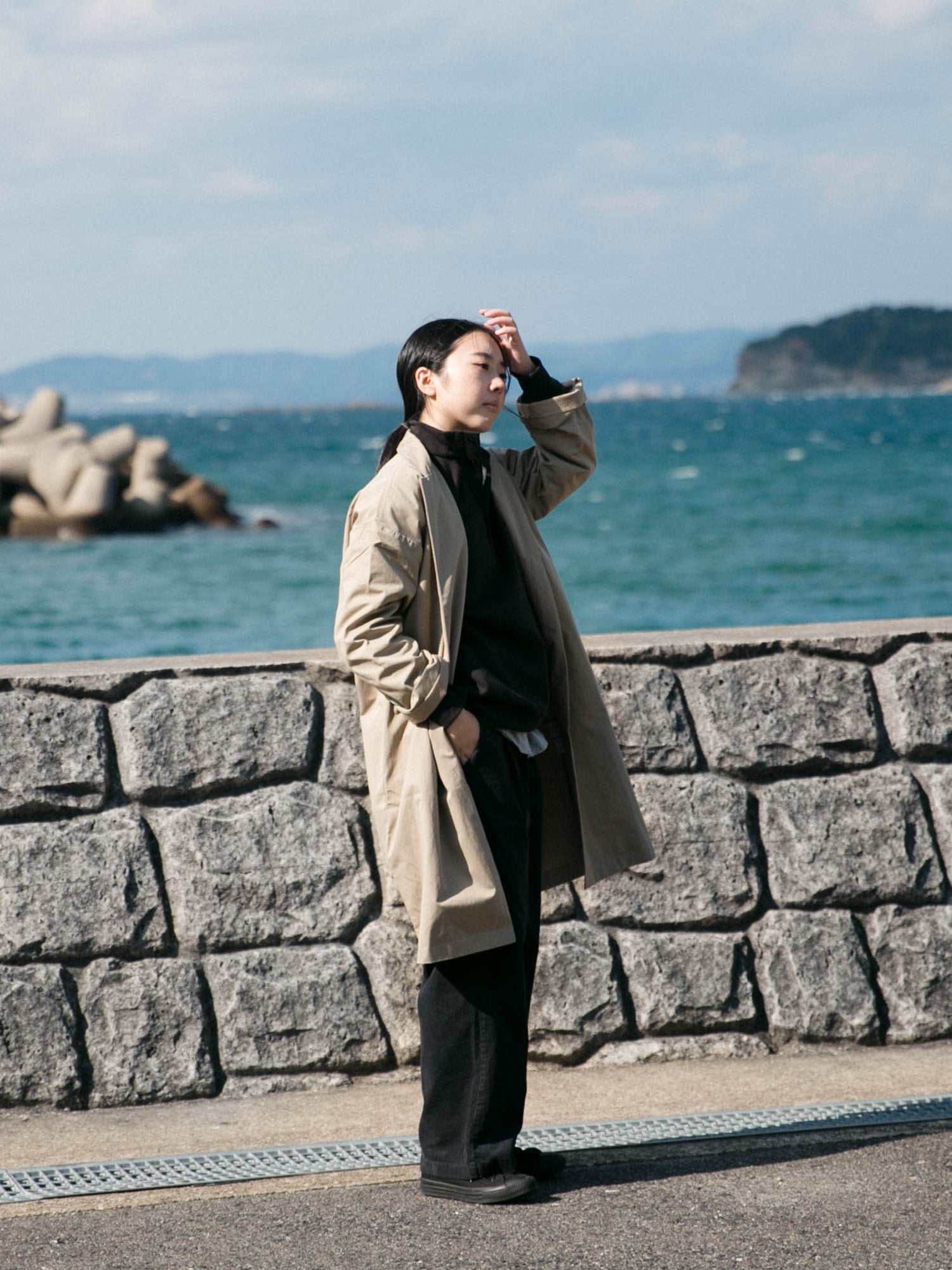 Cotton nylon<br>livery coat<br>tailored collar<br>-lining-<br>No.2531