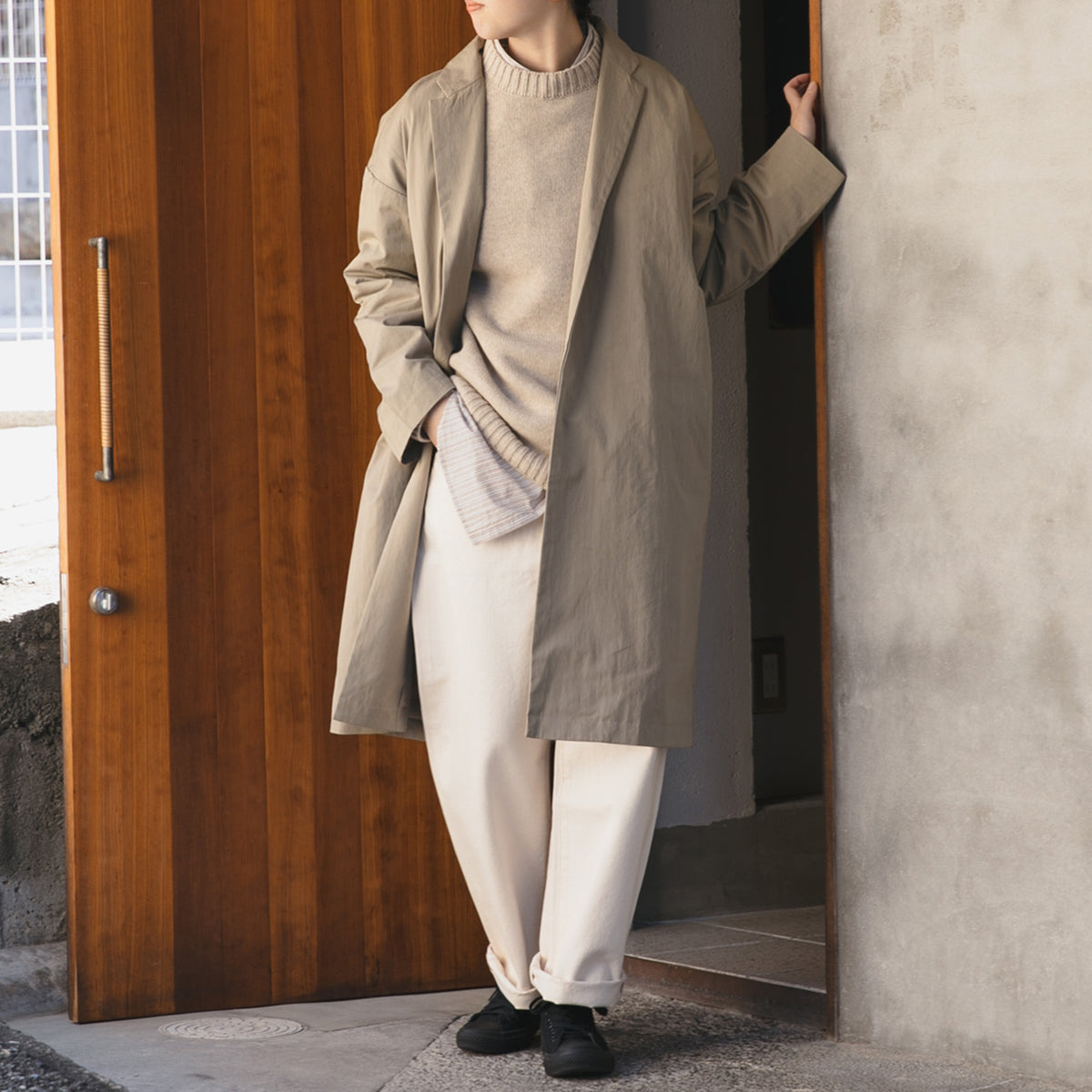 Cotton nylon<br>livery coat<br>tailored collar<br>-lining-<br>No.2531