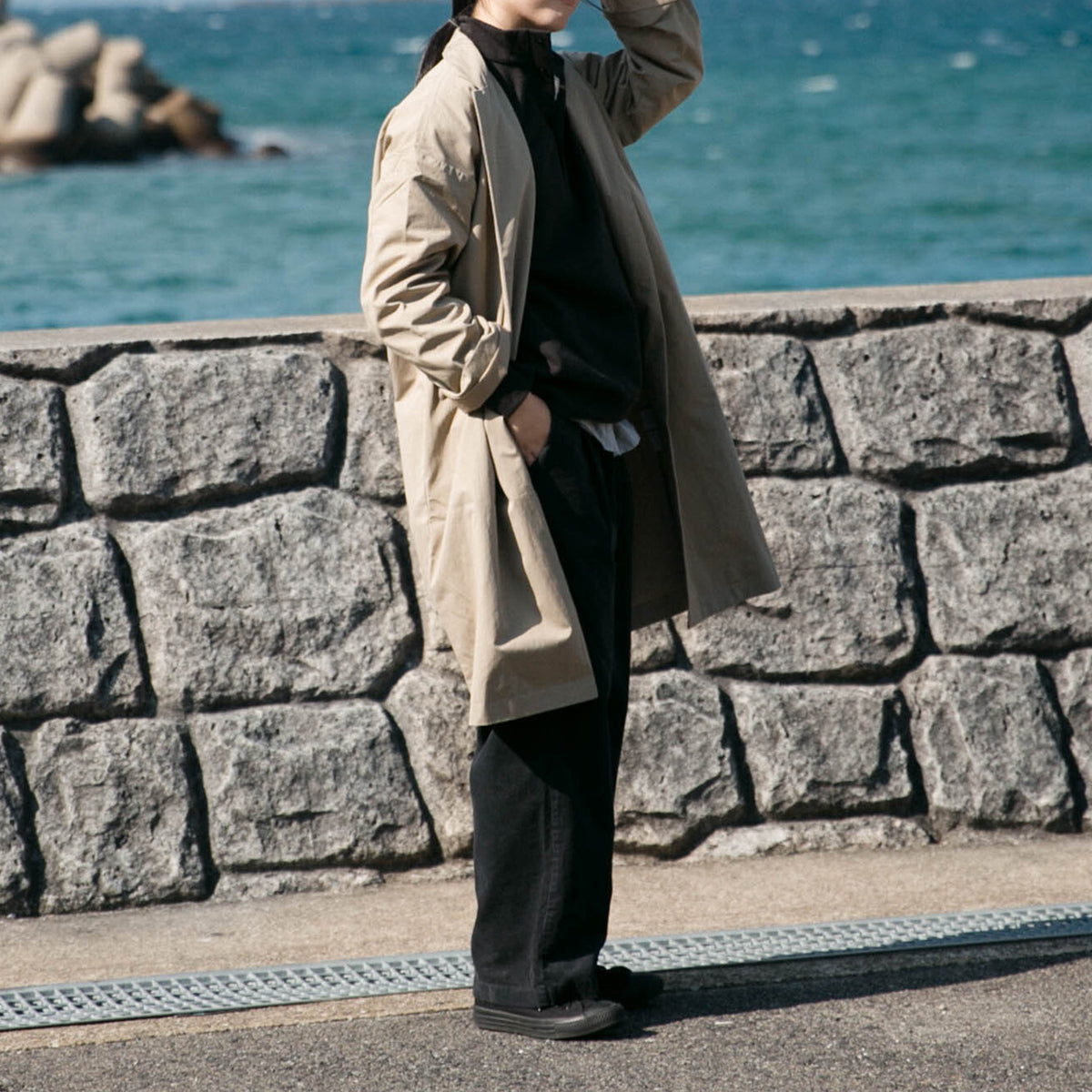 Cotton nylon<br>livery coat<br>tailored collar<br>-lining-<br>No.2531