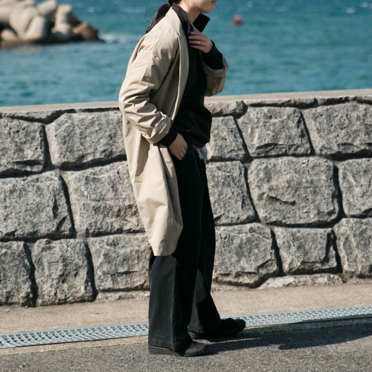 Cotton nylon<br>livery coat<br>tailored collar<br>-lining-<br>No.2531