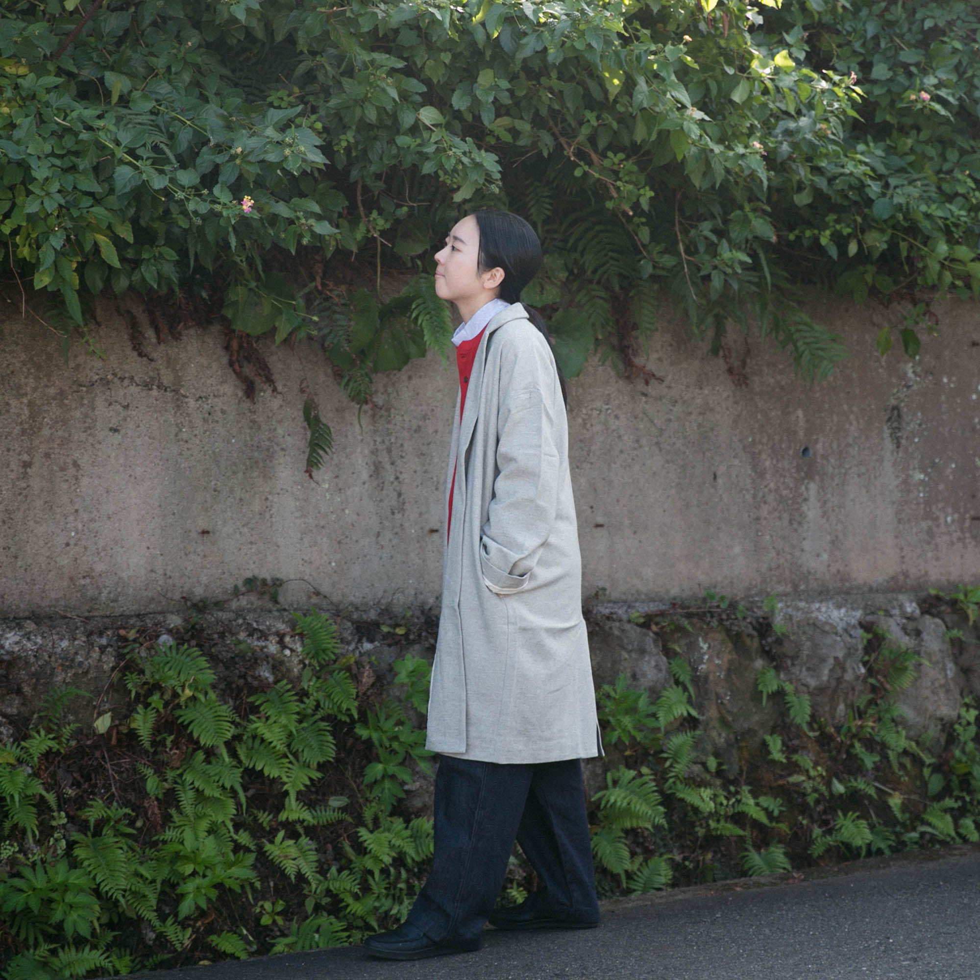 Herringbone<br>livery coat<br>tailored collar<br>-lining-<br>No.2532
