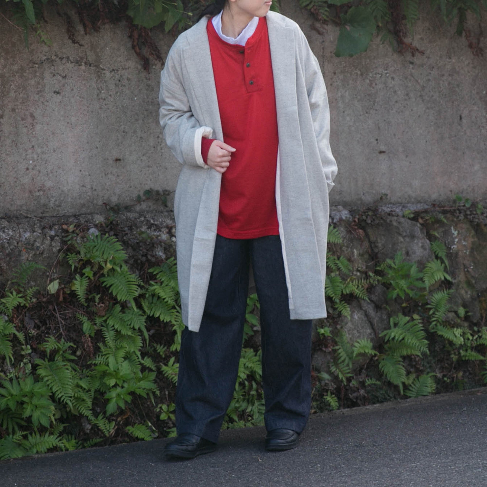 Herringbone<br>livery coat<br>tailored collar<br>-lining-<br>No.2532