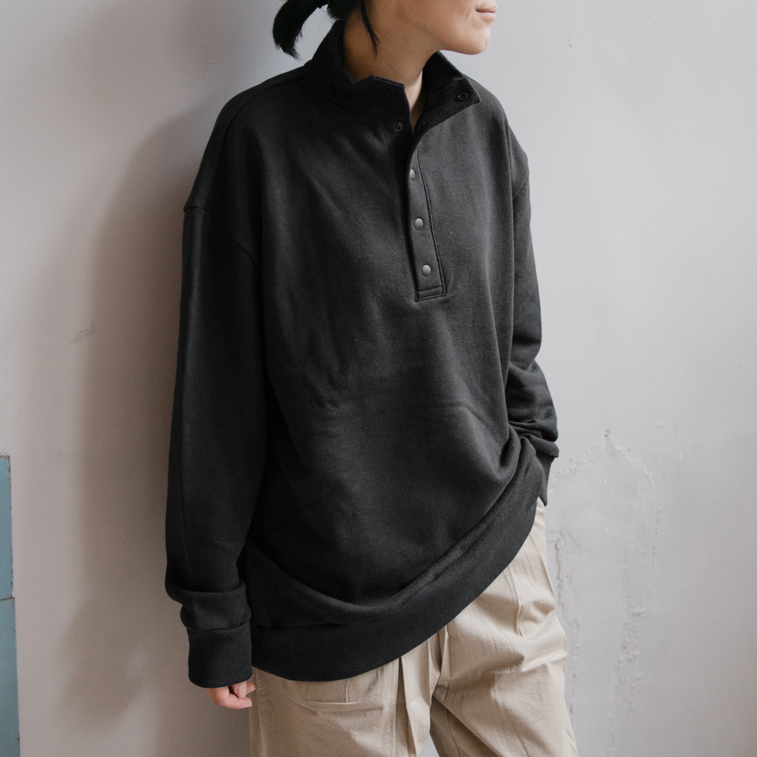 Half button pullover<br>No.2545