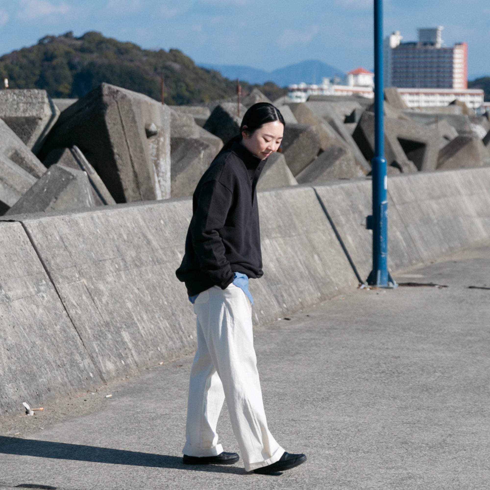 Half button pullover<br>No.2545