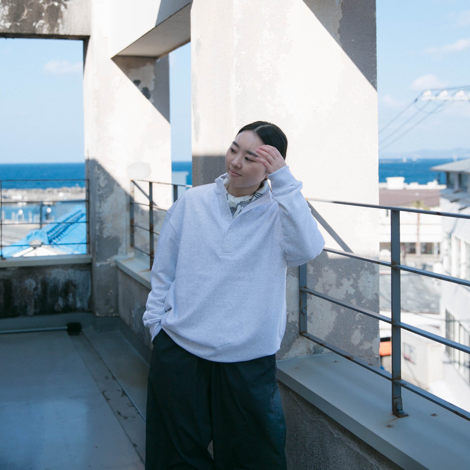 Half button pullover<br>No.2545