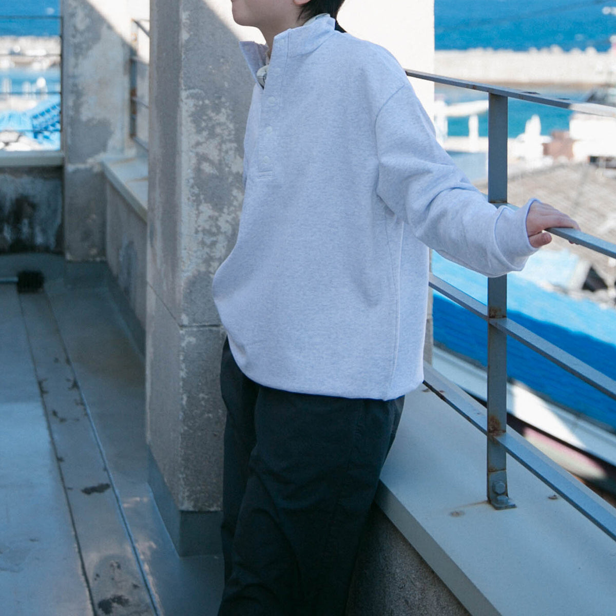 Half button pullover<br>No.2545