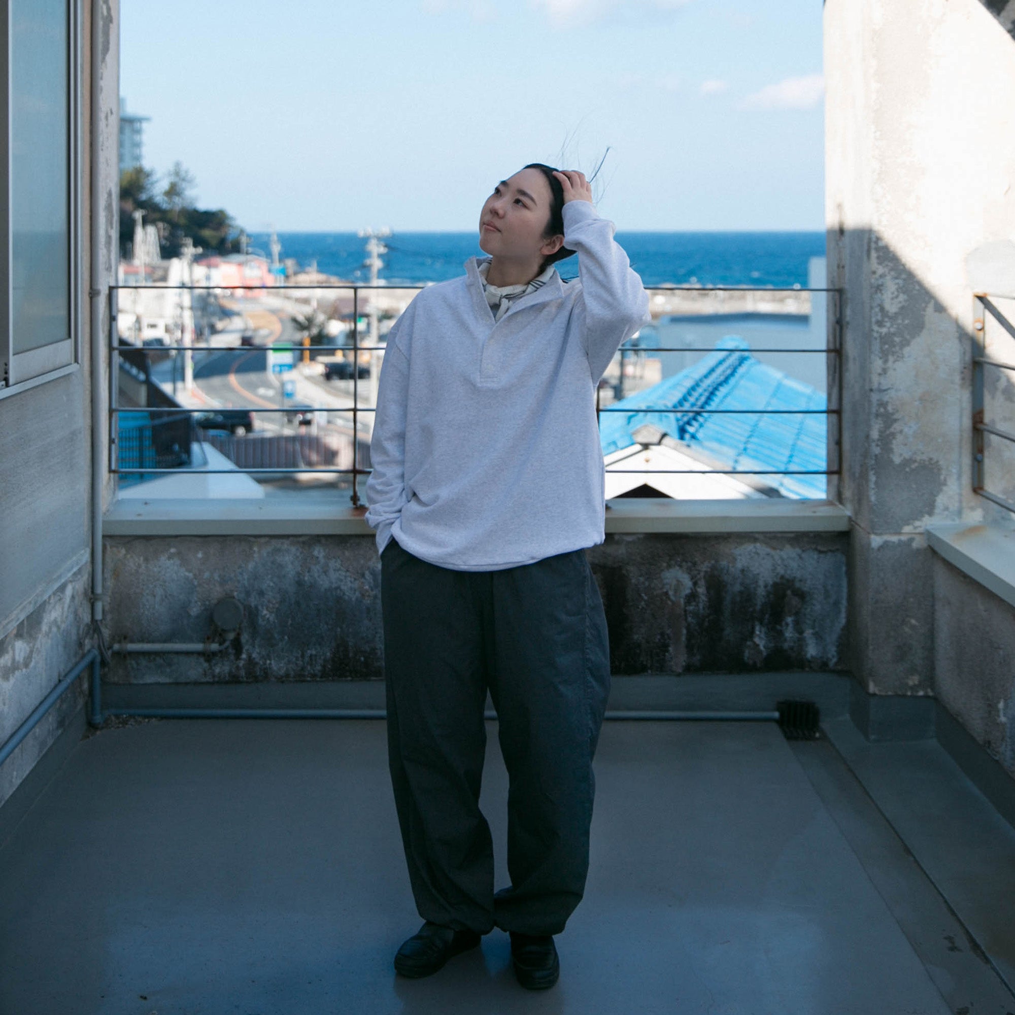 Half button pullover<br>No.2545