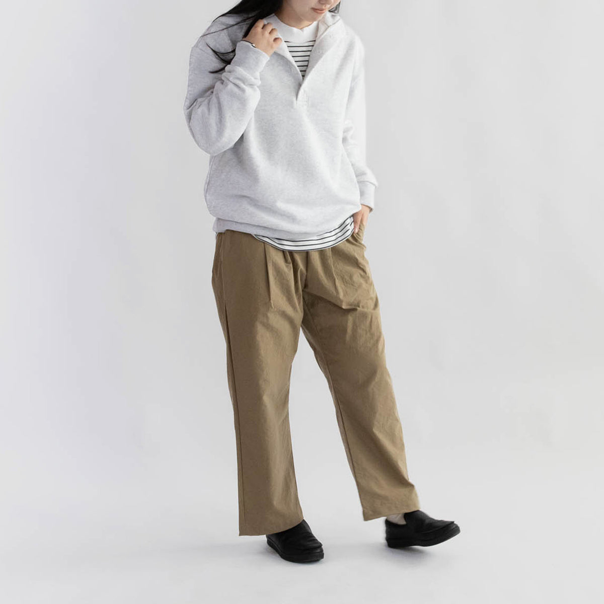 Half button pullover<br>No.2545