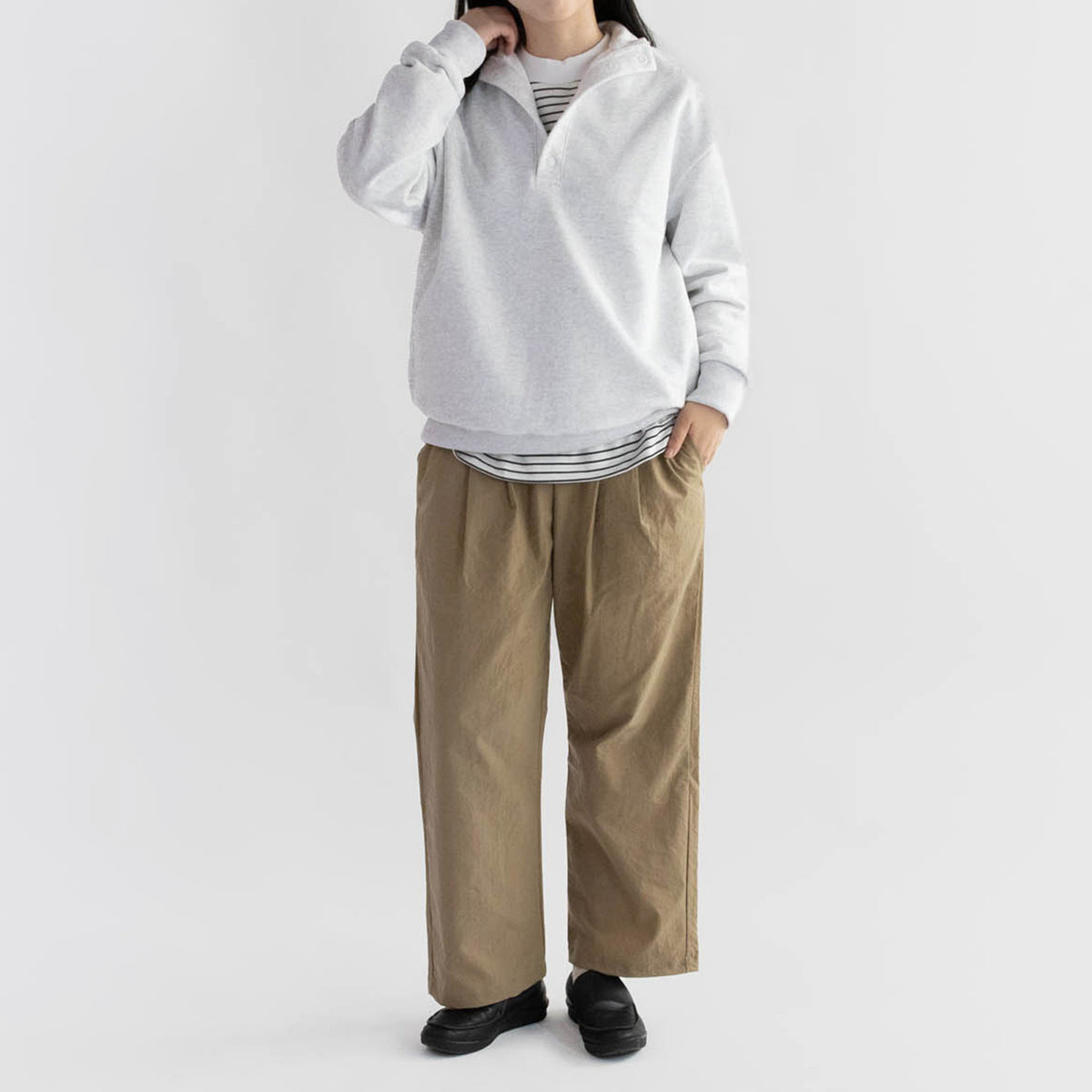 Half button pullover<br>No.2545