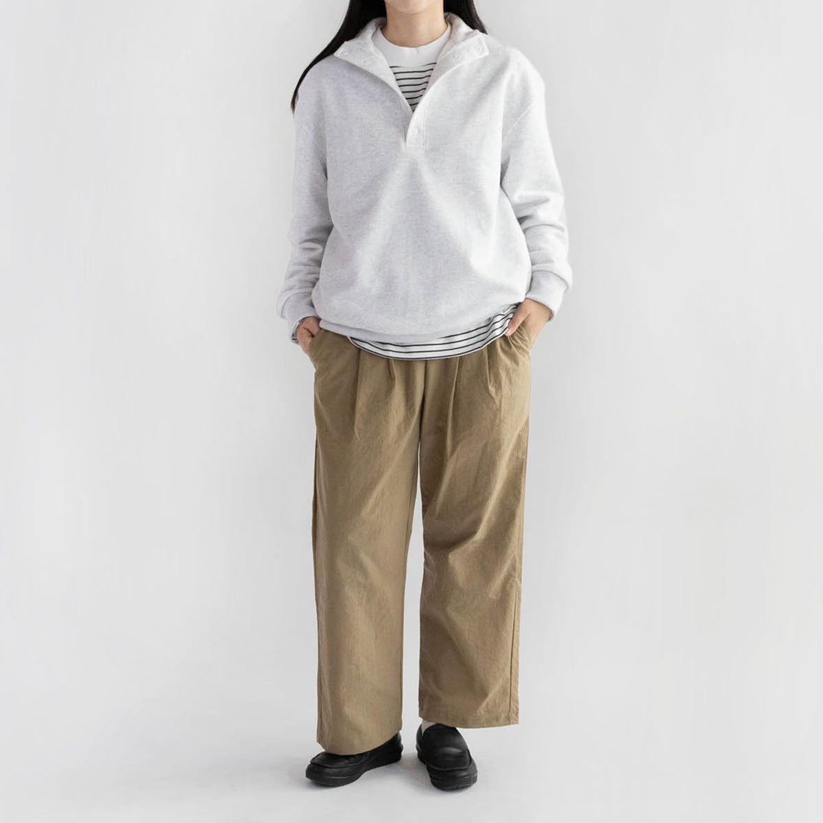 Half button pullover<br>No.2545