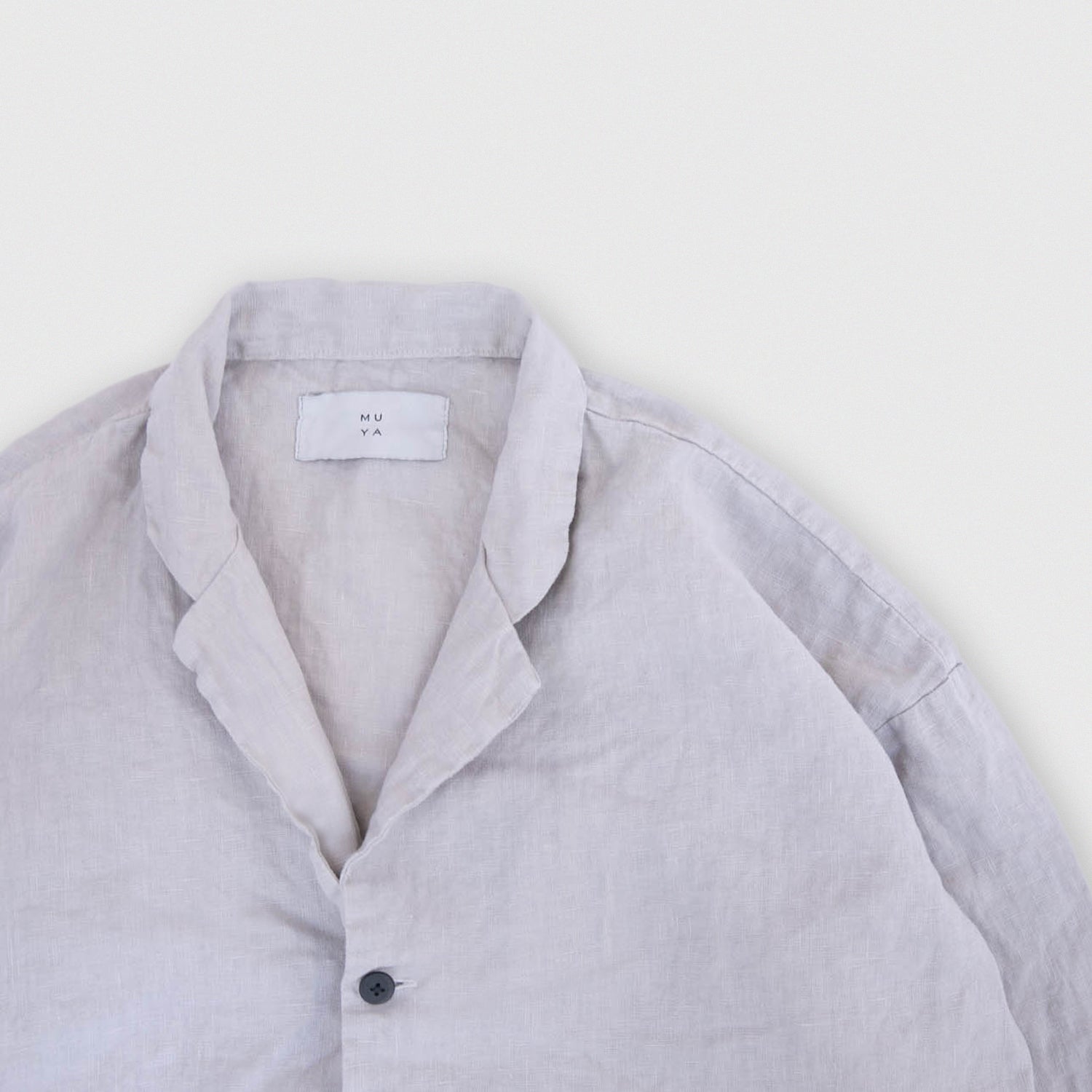 Linen round cardigan<br>tailored collar<br>No.2563