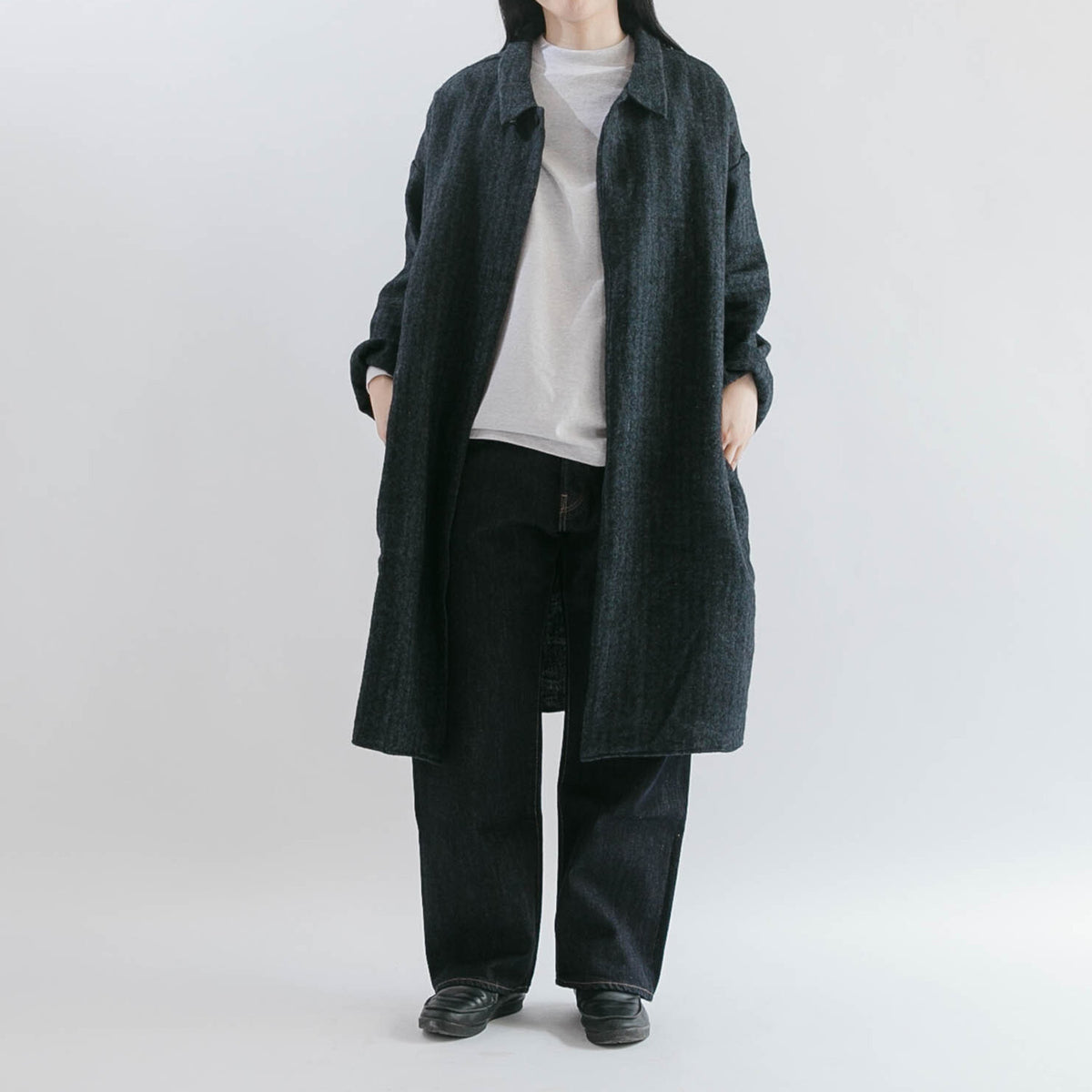 Herringbone livery coat<br>soutien collar<br>No.2601