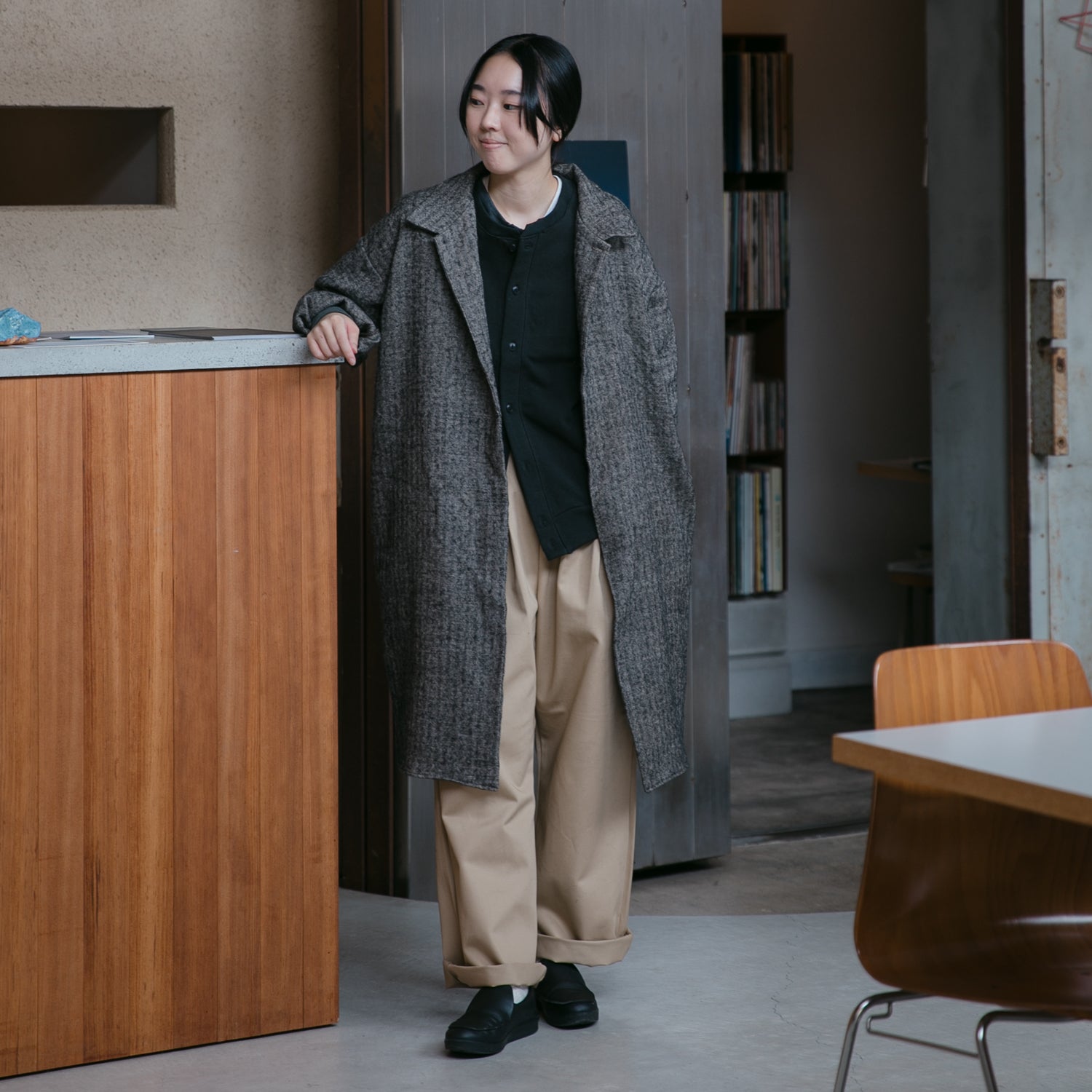 Herringbone<br>livery coat<br>soutien collar<br>No.2601