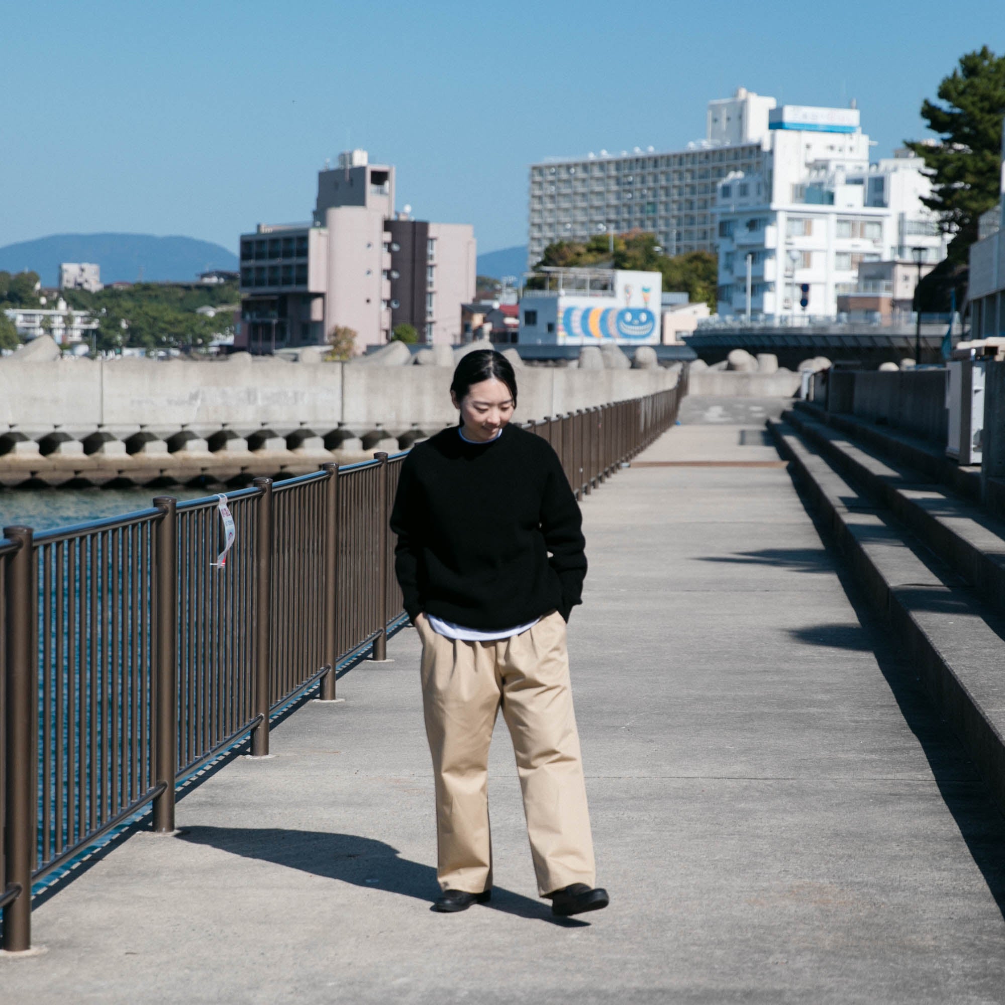 RINEN<br>2/14 ウールアゼ編み クルーネック<br>No.R17683