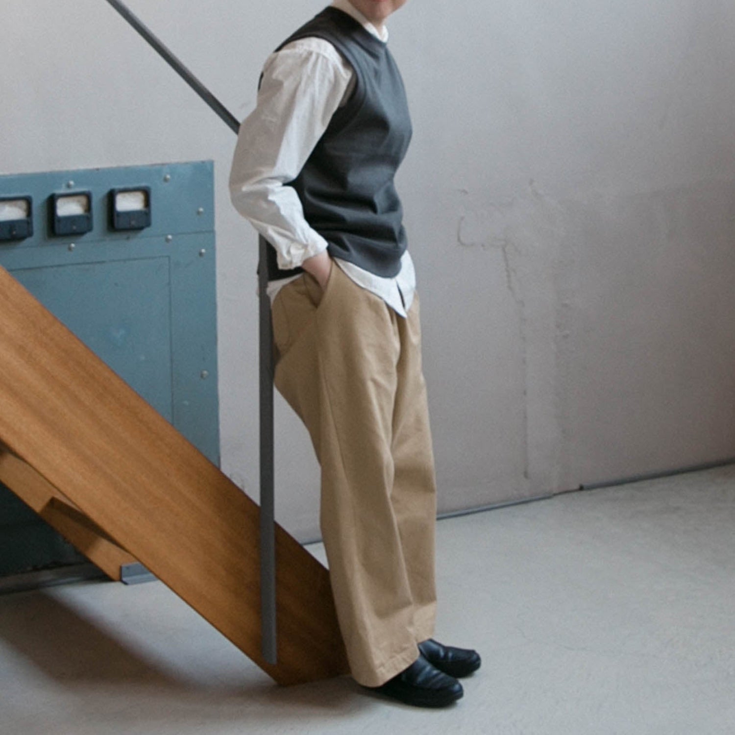 Chino relax semiwide pants<br>No.2608