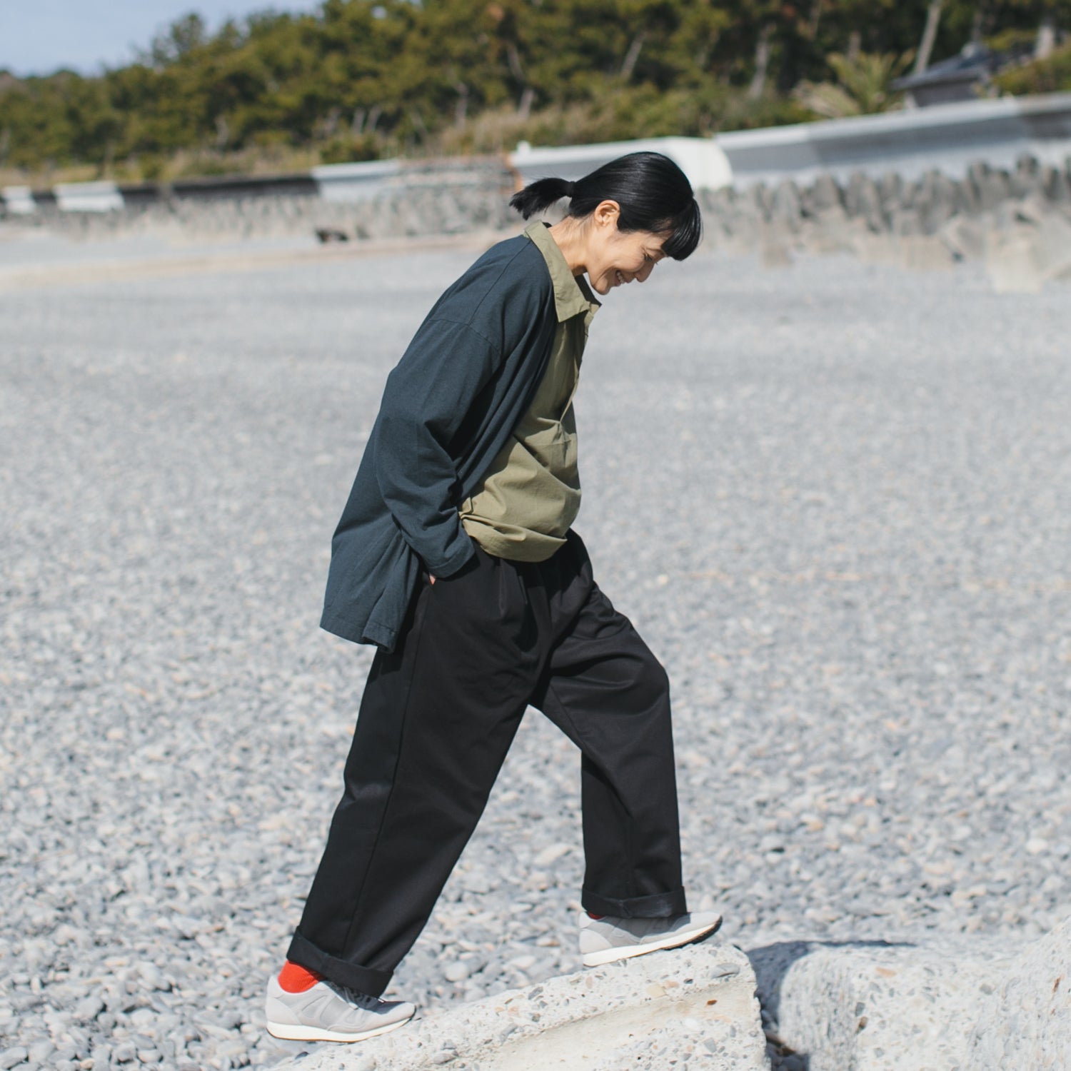 Chino relax semiwide pants No.2608