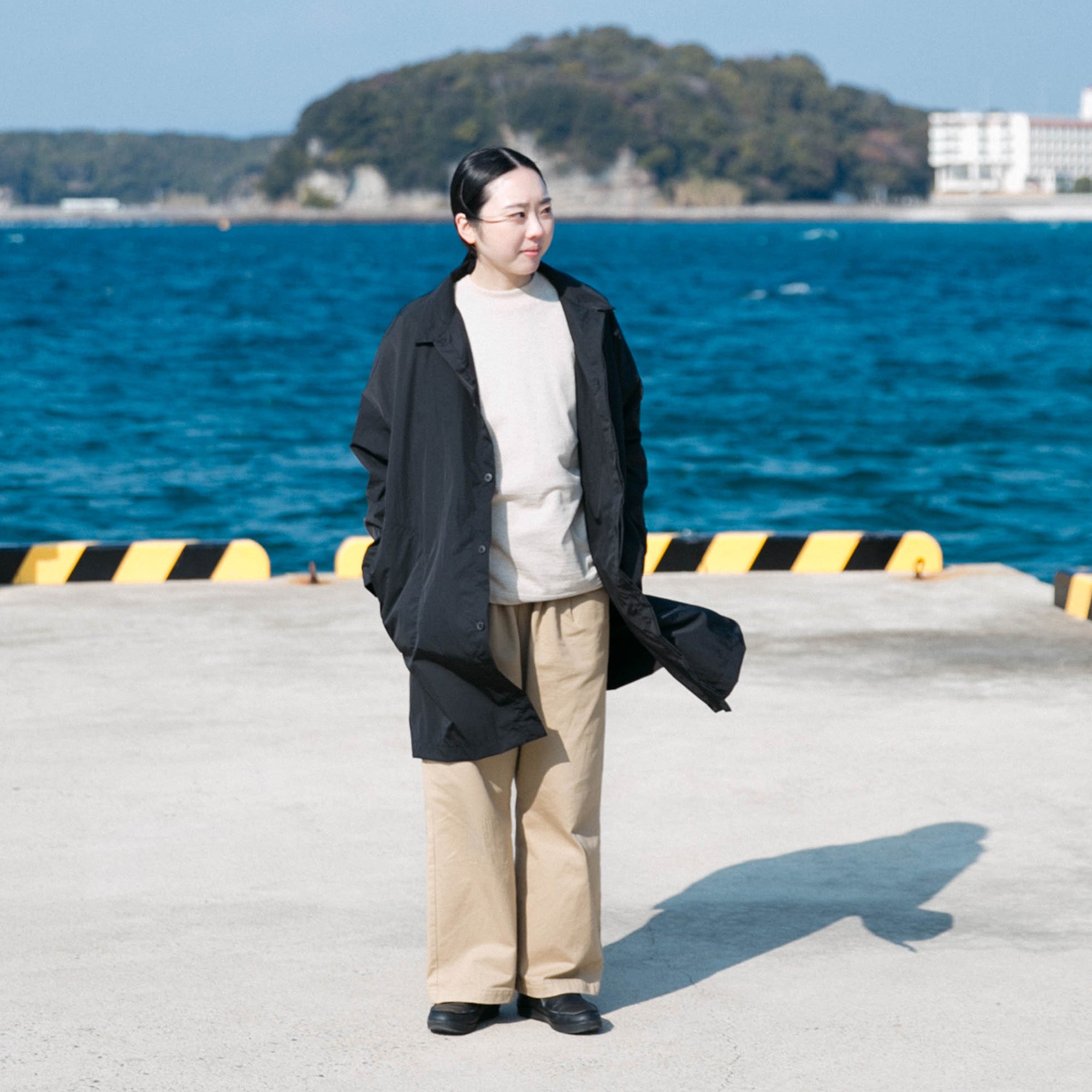 Nylon soutien collar<br>wide coat<br>No.2616