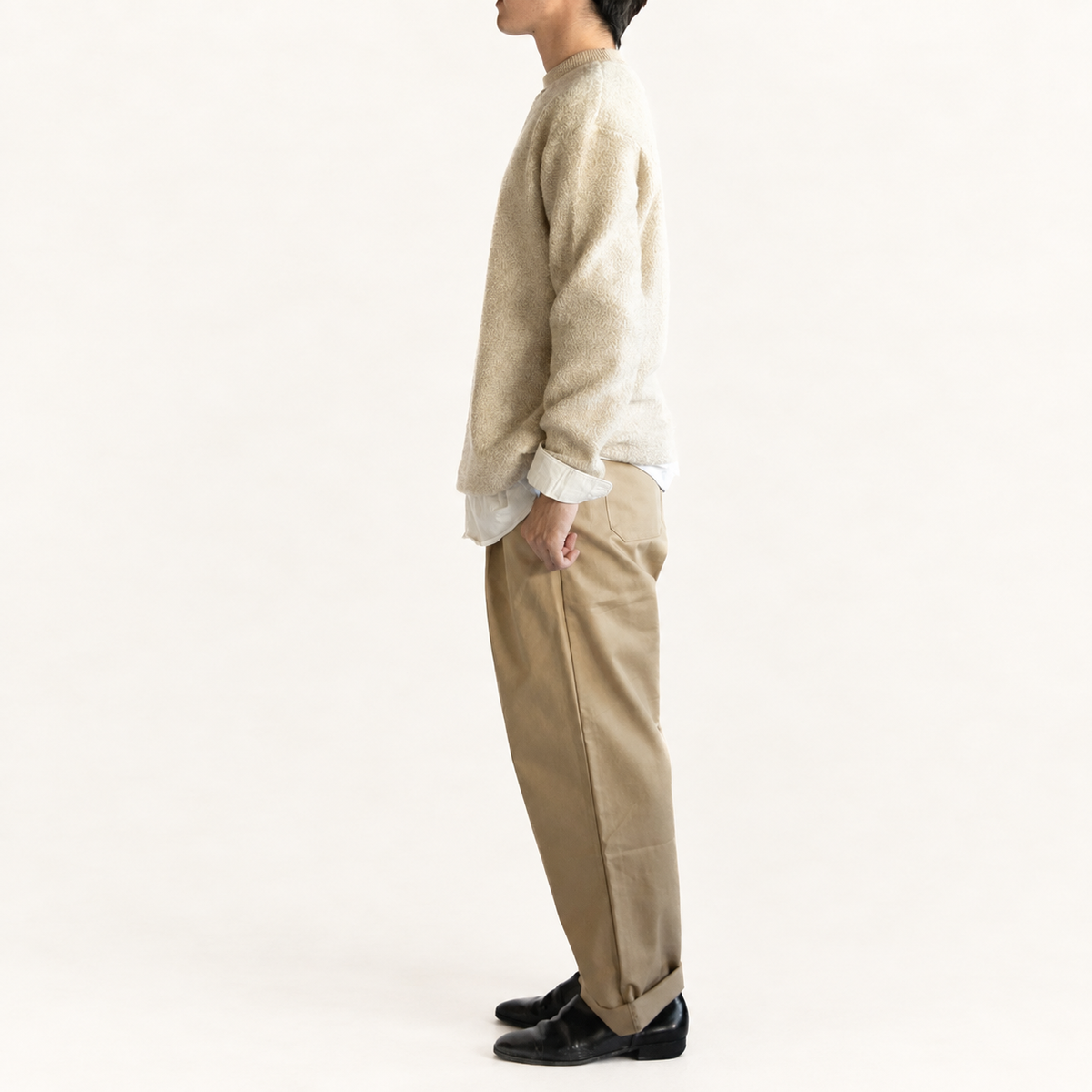 Wool pile<br>crew neck T-shirts<br>No.2618