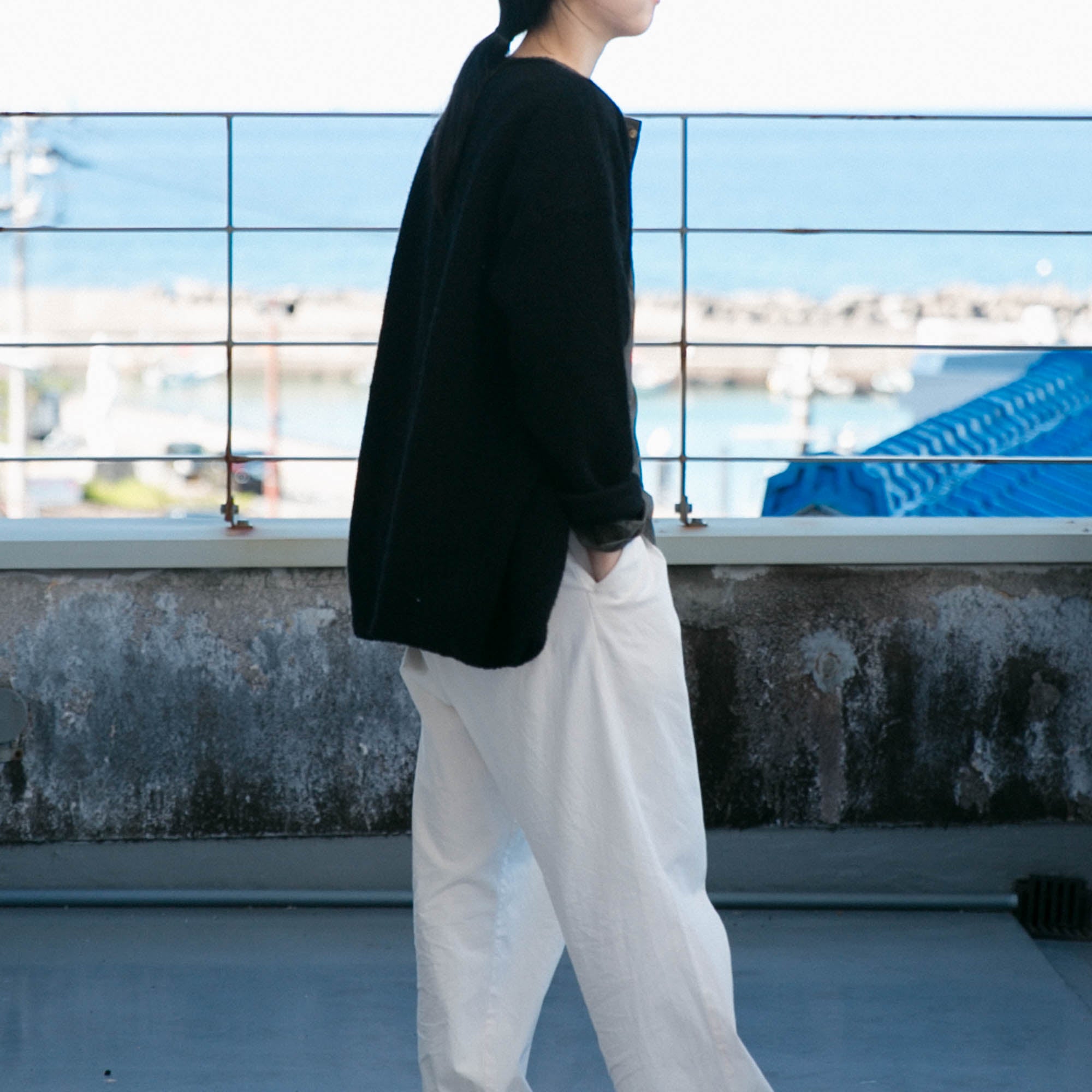 Wool pile<br>relax cardigan<br>No.2619