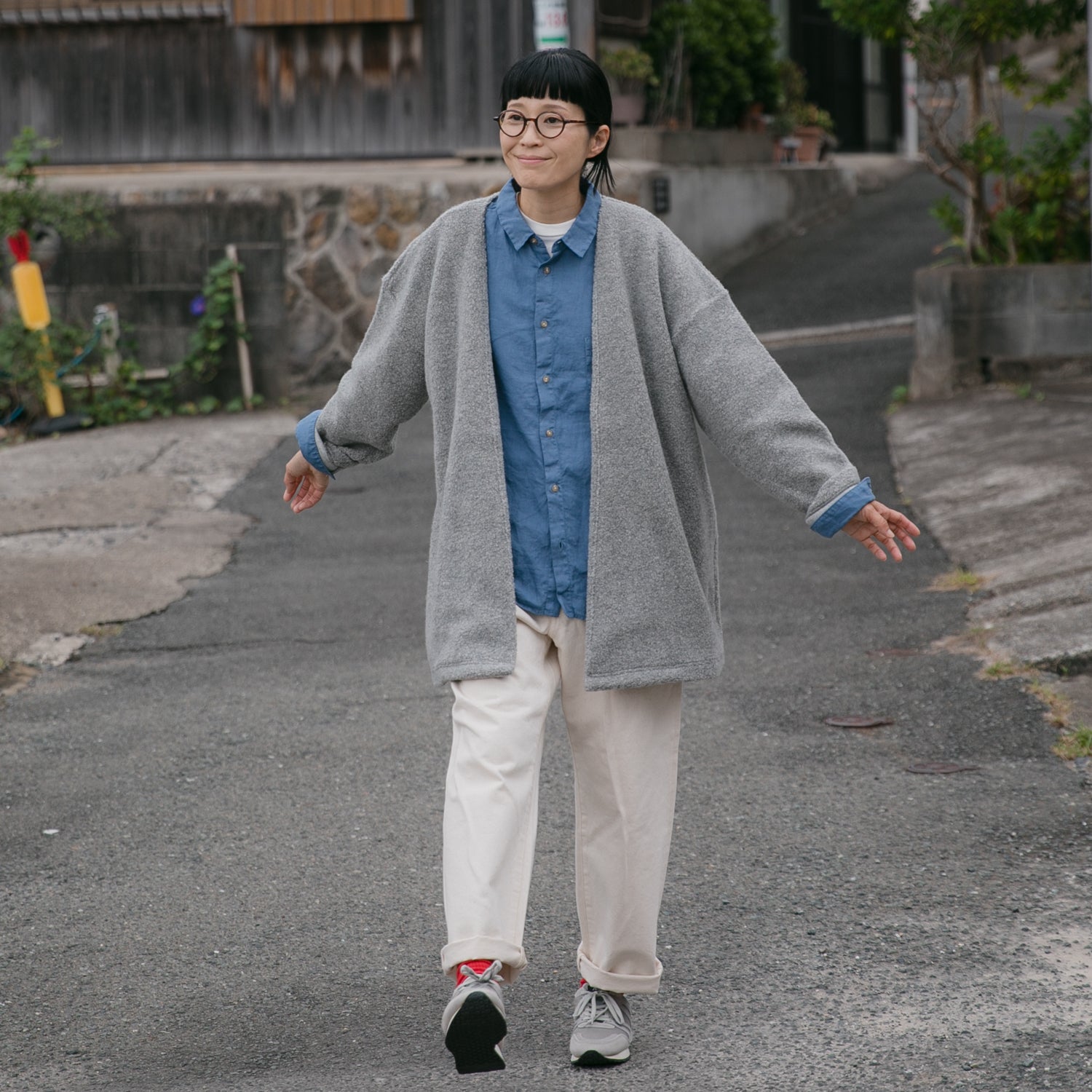 Wool pile<br> Relax Cardigan<br> No.2619