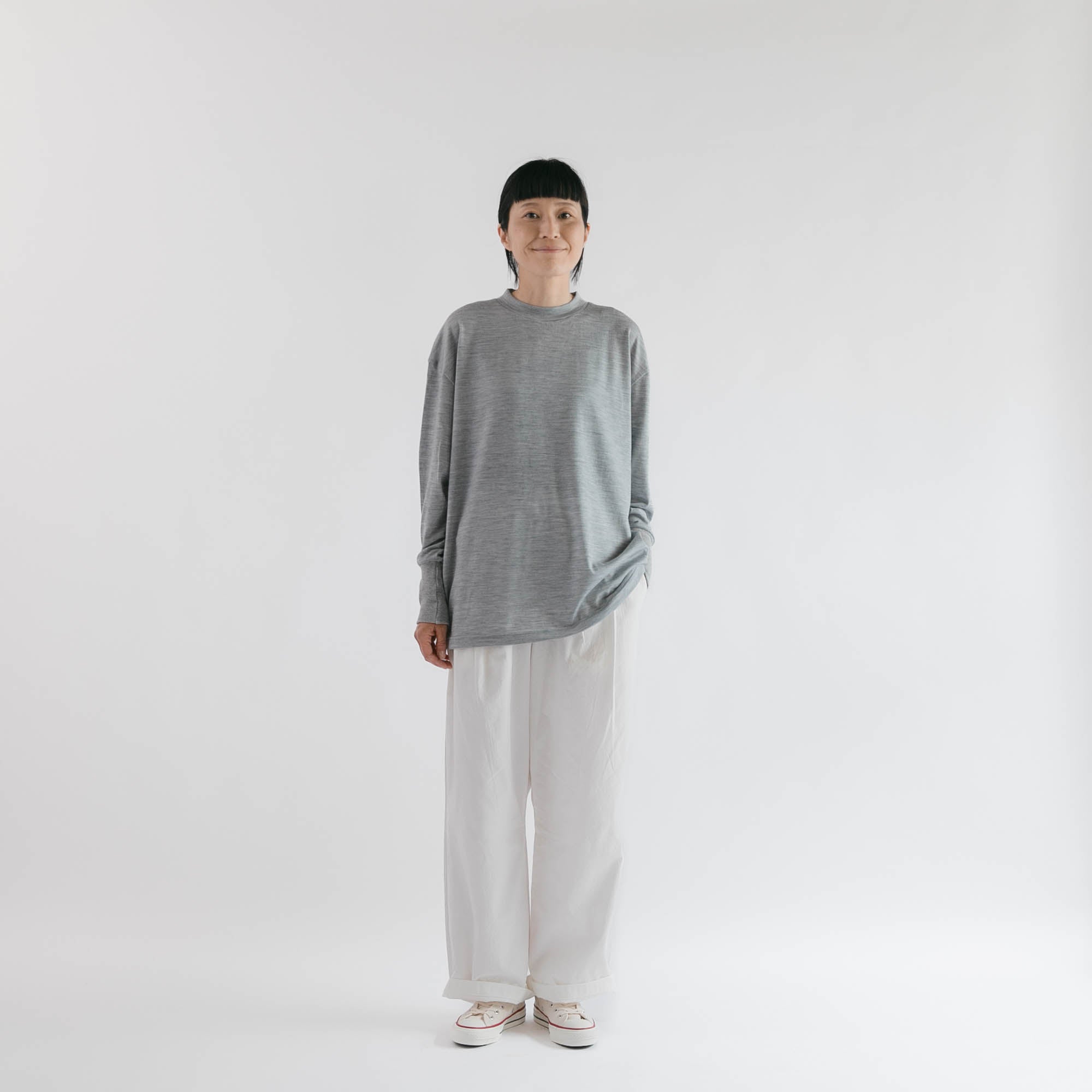 Merino wool<br> crew neck T-shirts<br> No.2622