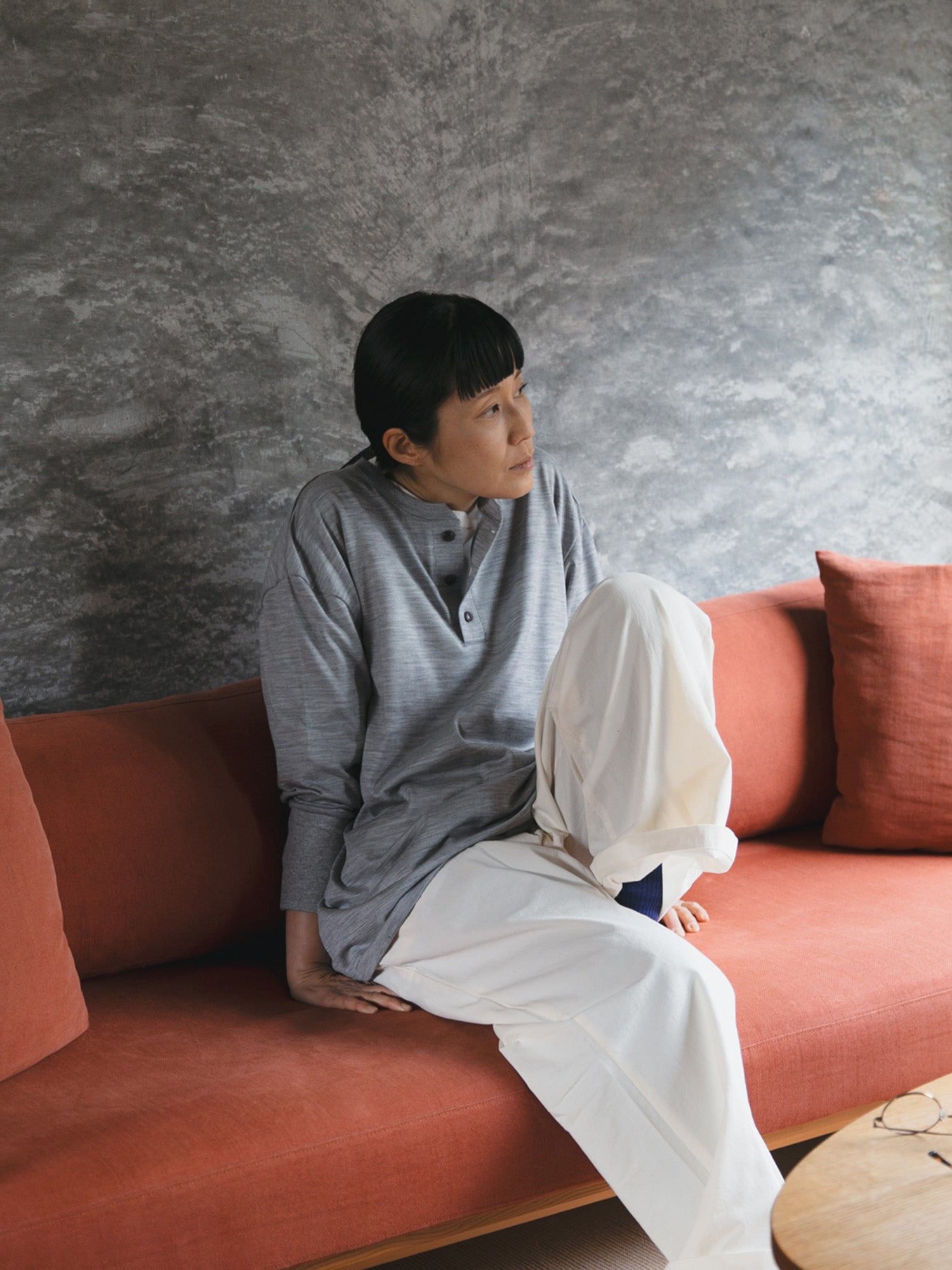 Merino wool<br>henley neck T-shirts<br>No.2623