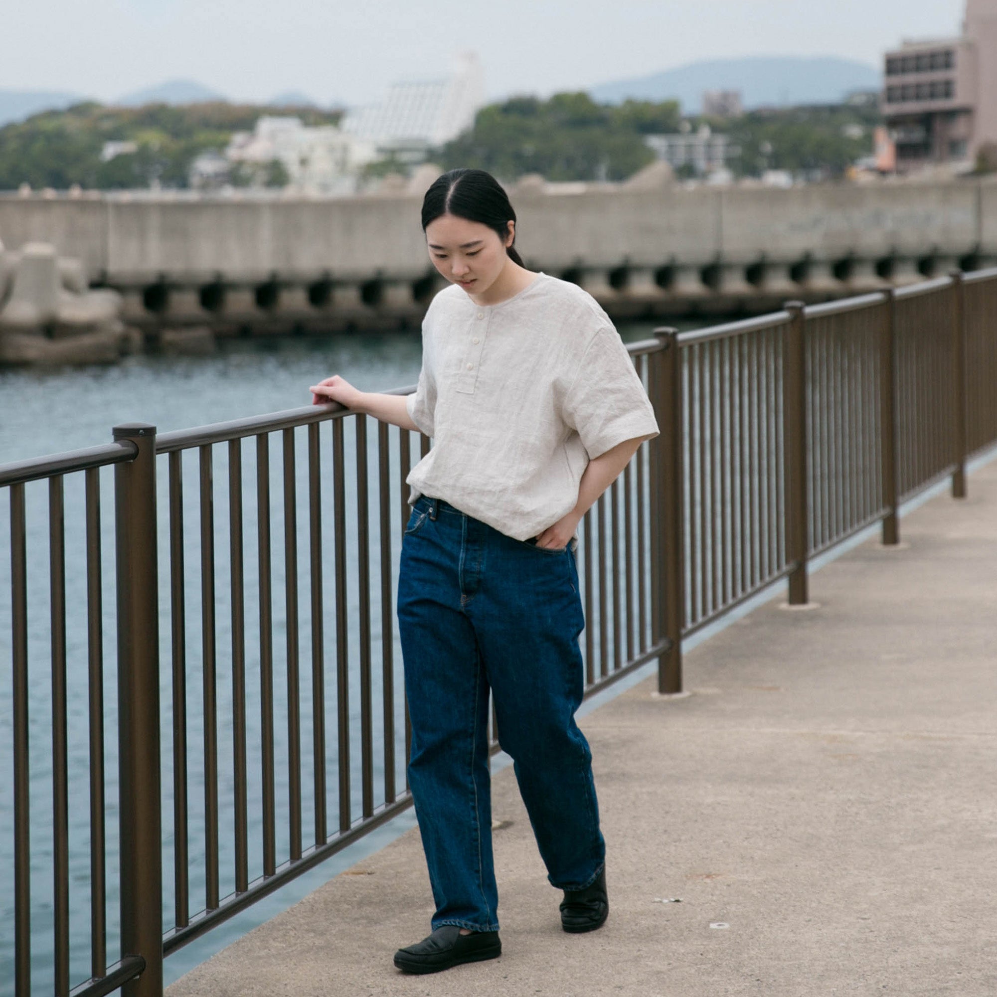 Short sleeve<br>henley neck shirts<br>No.2655