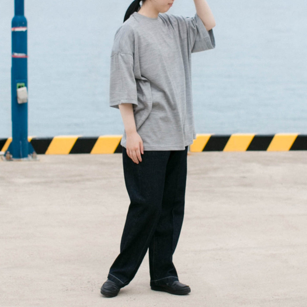 Merino wool<br>straight T-shirts<br>No.2657