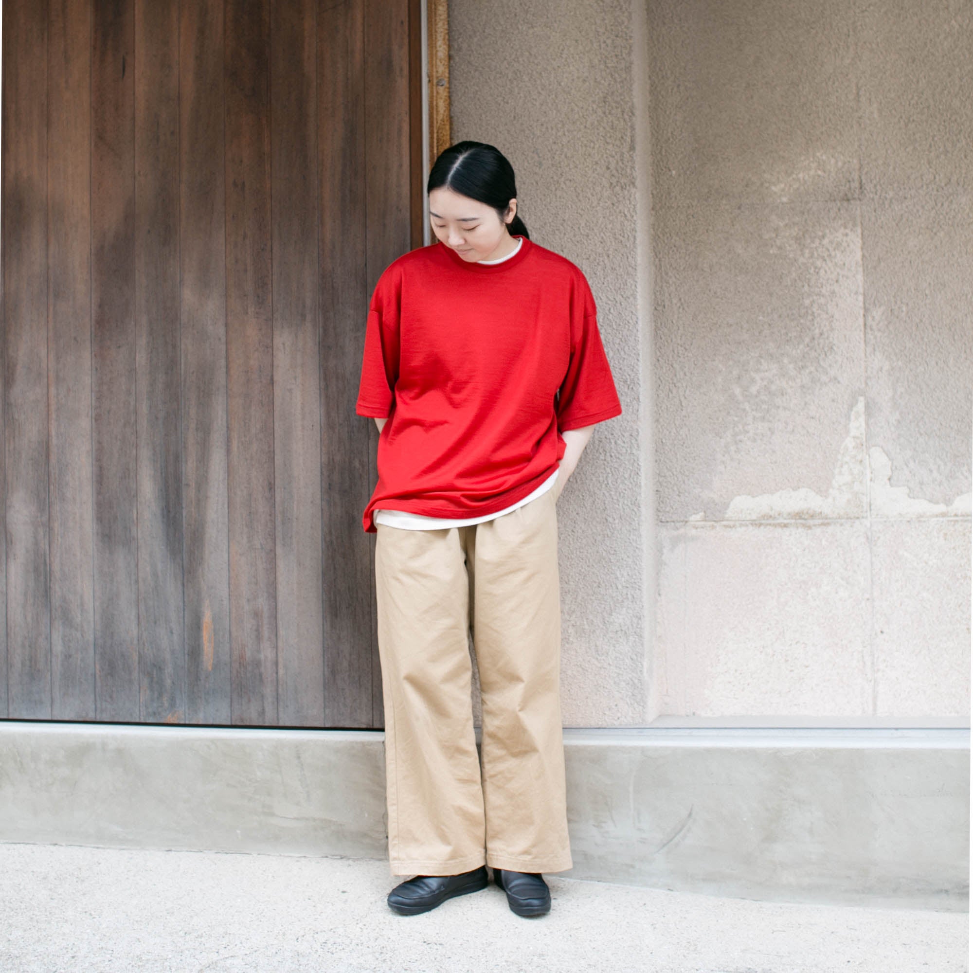 Merino wool<br>straight T-shirts<br>No.2657