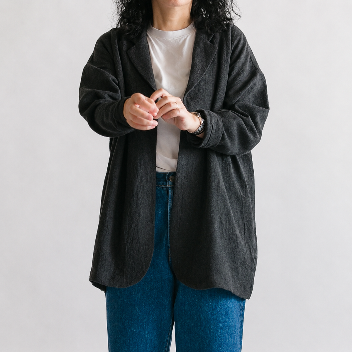 Round cardigan<br>tailored collar<br>No.2671