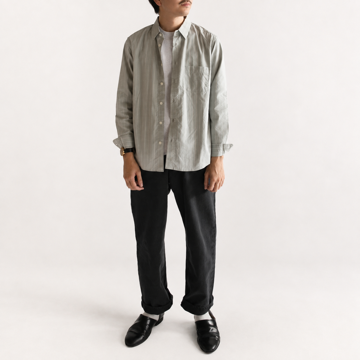 HATSKI<br> Wide Tapered Denim<br> HTK-22003
