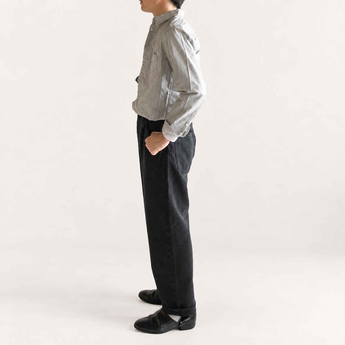 HATSKI<br> Wide Tapered Denim<br> HTK-22003