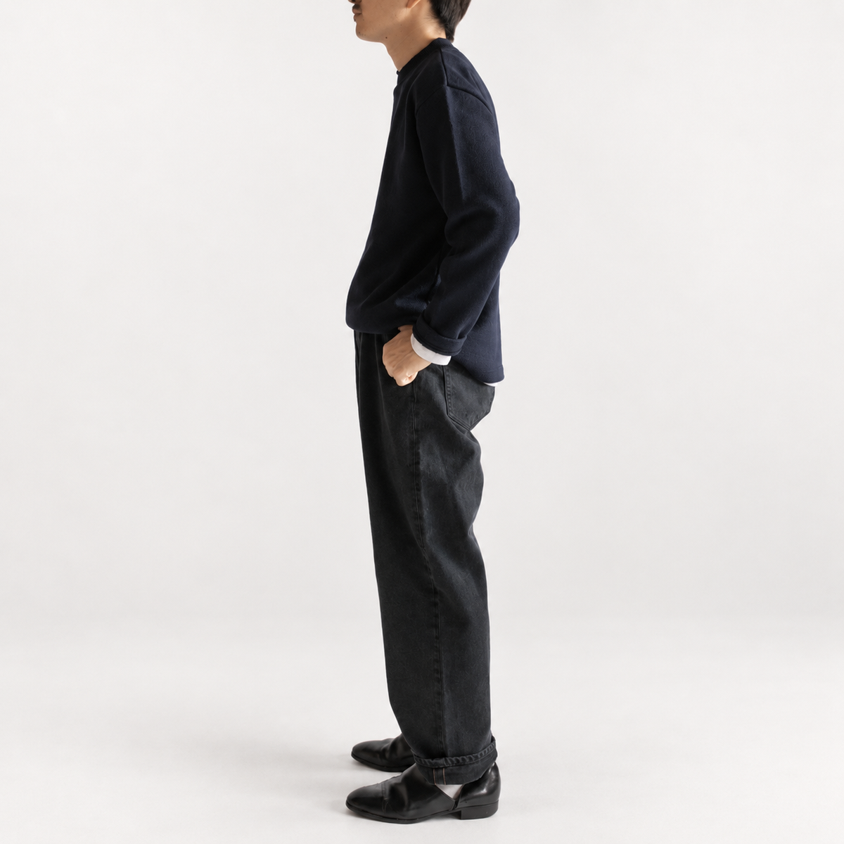 HATSKI<br> Wide Tapered Denim<br> HTK-22003