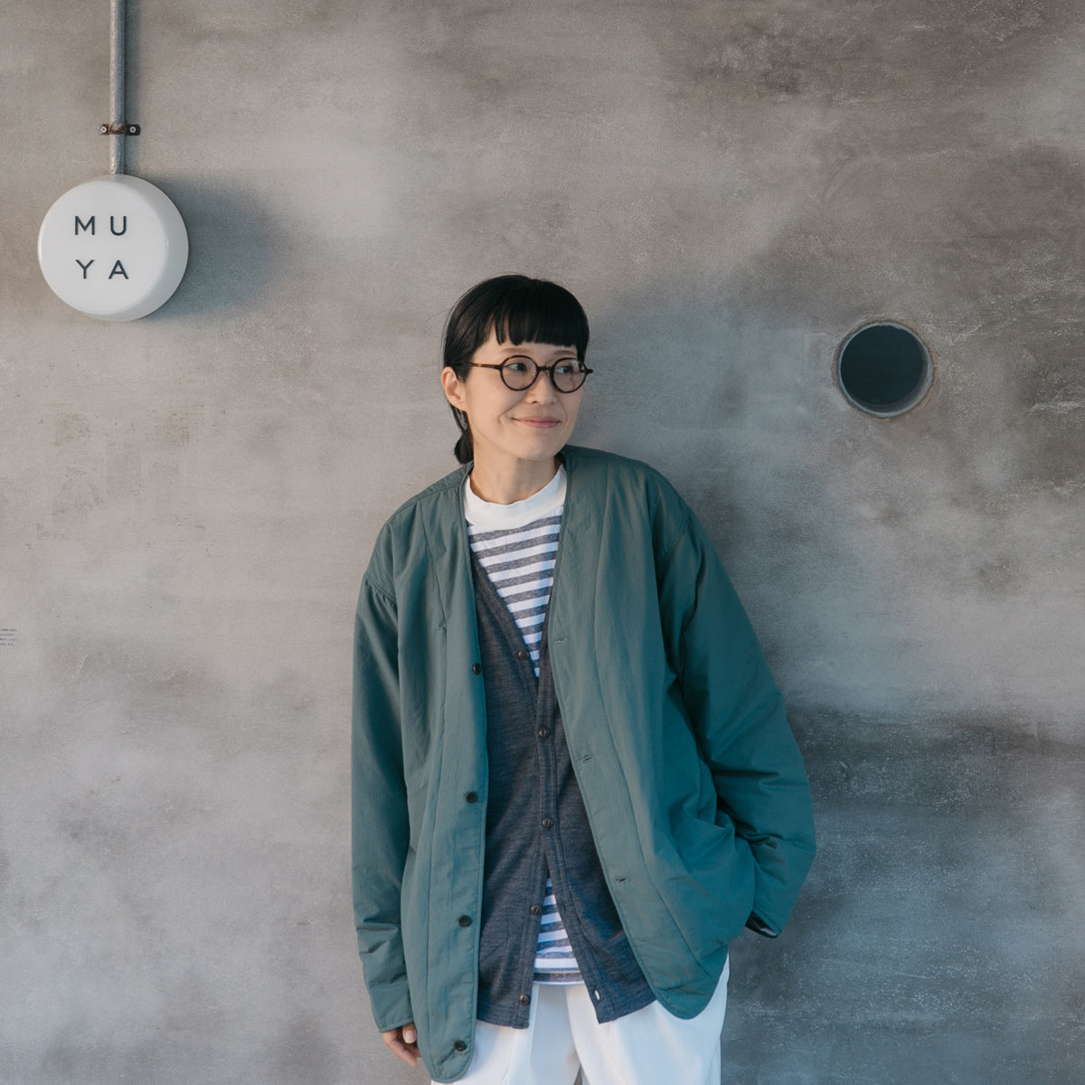 RINEN<br>ナイロンタフタ<br>(中綿ボンディング)<br>ポータブルカーディガン<br>No.R27709